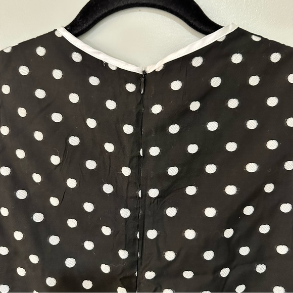 NWT Sister Jane Isles Bow Mini Dress Black and White Polka Dot Size Small Party - Picture 8 of 10